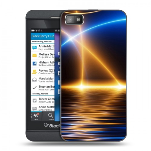 Дизайнерский пластиковый чехол для BlackBerry Z10 Энергия красоты
