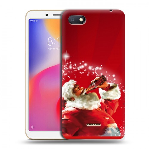 Дизайнерский пластиковый чехол для Xiaomi RedMi 6A Дед мороз и Санта