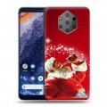 Дизайнерский силиконовый чехол для Nokia 9 PureView Дед мороз и Санта