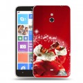 Дизайнерский пластиковый чехол для Nokia Lumia 1320 Дед мороз и Санта