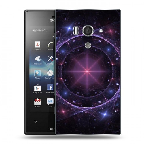 Дизайнерский пластиковый чехол для Sony Xperia acro S Энергия красоты