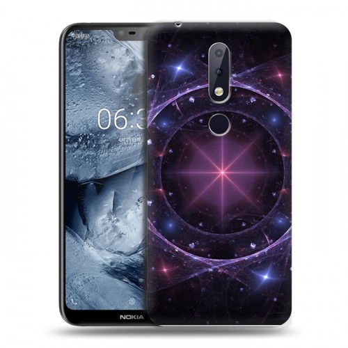 Дизайнерский пластиковый чехол для Nokia 6.1 Plus Энергия красоты