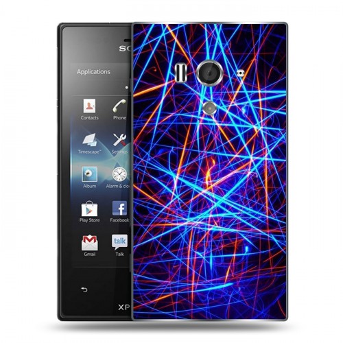 Дизайнерский пластиковый чехол для Sony Xperia acro S Энергия красоты