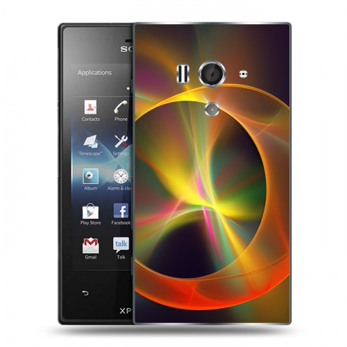 Дизайнерский пластиковый чехол для Sony Xperia acro S Энергия красоты