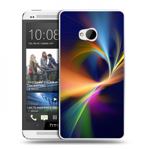 Дизайнерский пластиковый чехол для HTC One (M7) Dual SIM Энергия красоты