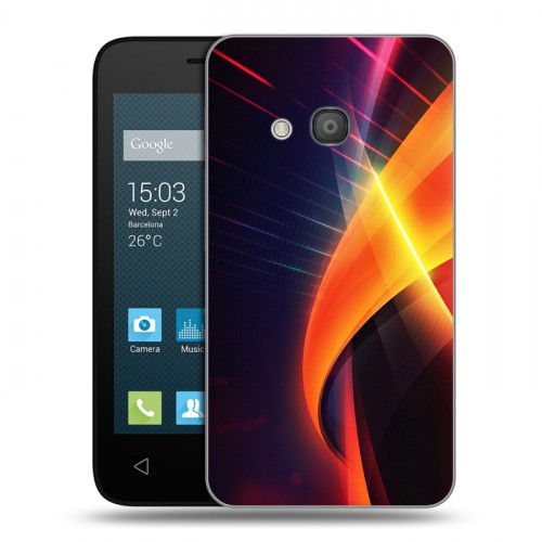 Дизайнерский силиконовый чехол для Alcatel One Touch Pixi 4 (4) Энергия красоты