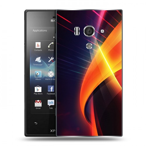 Дизайнерский пластиковый чехол для Sony Xperia acro S Энергия красоты