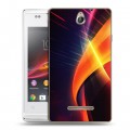 Дизайнерский пластиковый чехол для Sony Xperia E Энергия красоты