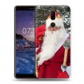 Дизайнерский пластиковый чехол для Nokia 7 Plus Дед мороз и Санта