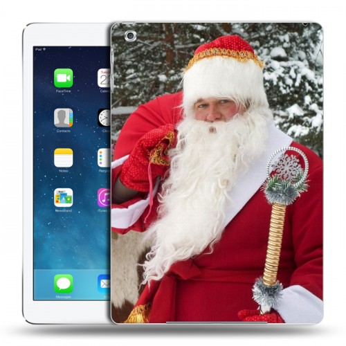 Дизайнерский силиконовый чехол для Ipad Air Дед мороз и Санта