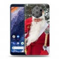 Дизайнерский силиконовый чехол для Nokia 9 PureView Дед мороз и Санта