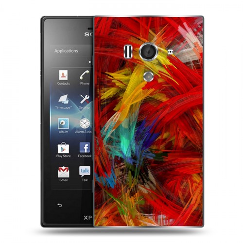 Дизайнерский пластиковый чехол для Sony Xperia acro S Энергия красоты