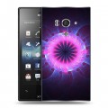 Дизайнерский пластиковый чехол для Sony Xperia acro S Энергия красоты