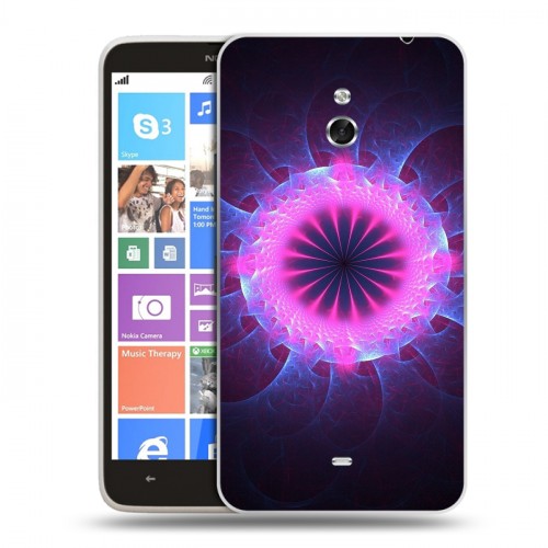 Дизайнерский пластиковый чехол для Nokia Lumia 1320 Энергия красоты