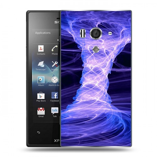 Дизайнерский пластиковый чехол для Sony Xperia acro S Энергия красоты