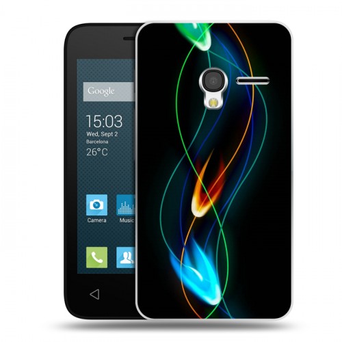Дизайнерский пластиковый чехол для Alcatel One Touch Pixi 3 (4.0) Энергия красоты