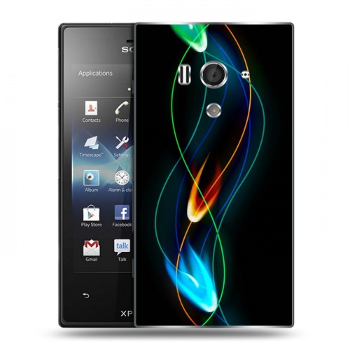 Дизайнерский пластиковый чехол для Sony Xperia acro S Энергия красоты