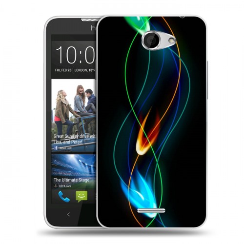 Дизайнерский пластиковый чехол для HTC Desire 516 Энергия красоты