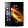 Дизайнерский пластиковый чехол для Sony Xperia acro S Энергия красоты