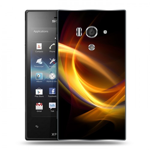 Дизайнерский пластиковый чехол для Sony Xperia acro S Энергия красоты