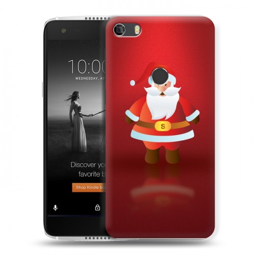 Дизайнерский силиконовый чехол для Alcatel Idol 5S Дед мороз и Санта