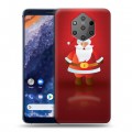 Дизайнерский силиконовый чехол для Nokia 9 PureView Дед мороз и Санта