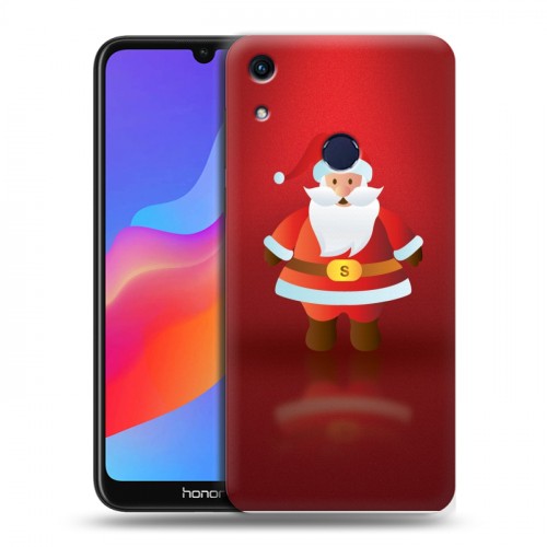 Дизайнерский пластиковый чехол для Huawei Honor 8A Дед мороз и Санта