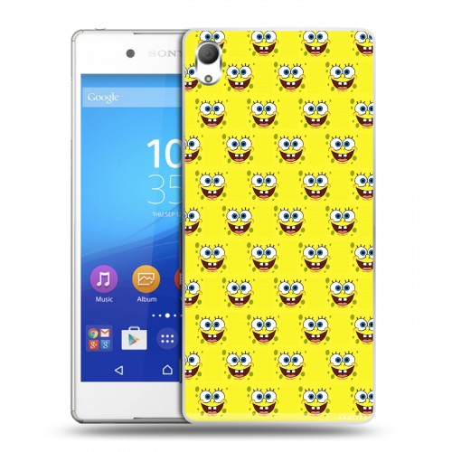 Дизайнерский пластиковый чехол для Sony Xperia Z3+ Губка Боб