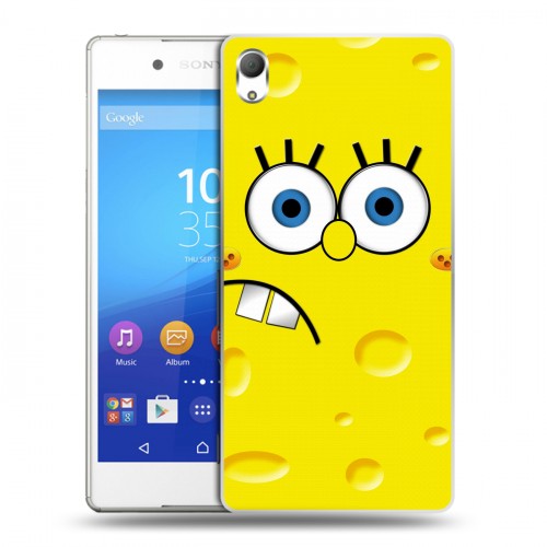 Дизайнерский пластиковый чехол для Sony Xperia Z3+ Губка Боб