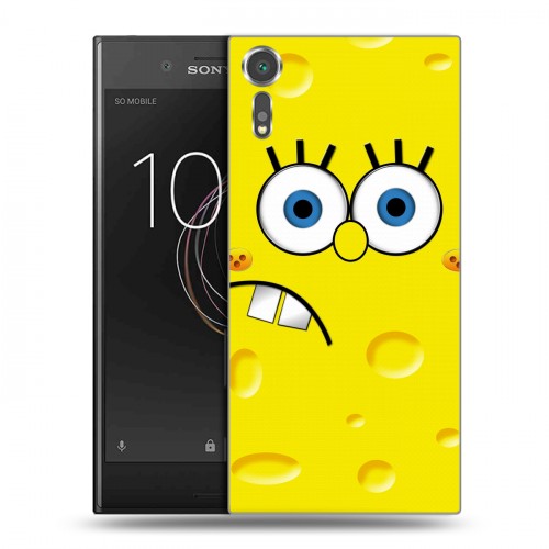 Дизайнерский пластиковый чехол для Sony Xperia XZs Губка Боб