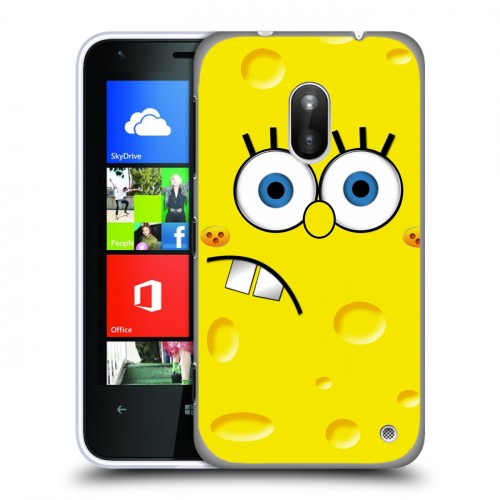 Дизайнерский пластиковый чехол для Nokia Lumia 620 Губка Боб