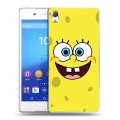 Дизайнерский пластиковый чехол для Sony Xperia Z3+ Губка Боб