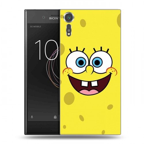 Дизайнерский пластиковый чехол для Sony Xperia XZs Губка Боб