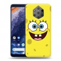 Дизайнерский силиконовый чехол для Nokia 9 PureView Губка Боб