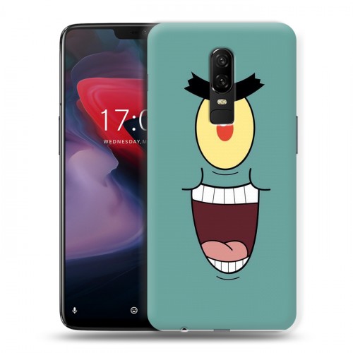 Дизайнерский пластиковый чехол для OnePlus 6 Губка Боб