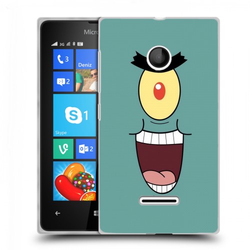 Дизайнерский пластиковый чехол для Microsoft Lumia 435 Губка Боб