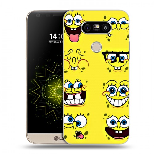 Дизайнерский пластиковый чехол для LG G5 Губка Боб