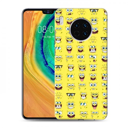 Дизайнерский пластиковый чехол для Huawei Mate 30 Губка Боб