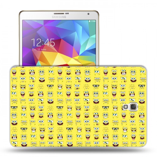 Дизайнерский силиконовый чехол для Samsung Galaxy Tab S 8.4 Губка Боб