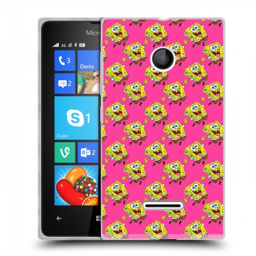 Дизайнерский пластиковый чехол для Microsoft Lumia 435 Губка Боб