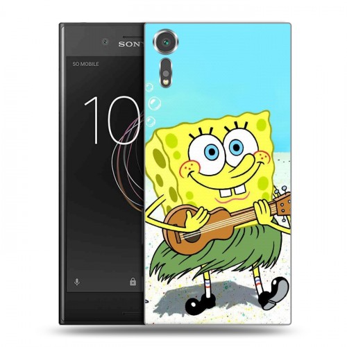 Дизайнерский пластиковый чехол для Sony Xperia XZs Губка Боб