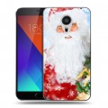 Дизайнерский пластиковый чехол для Meizu MX5 Дед мороз и Санта