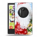 Дизайнерский пластиковый чехол для Nokia Lumia 1020 Дед мороз и Санта