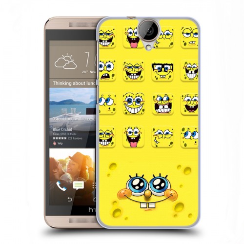 Дизайнерский пластиковый чехол для HTC One E9+ Губка Боб