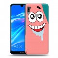 Дизайнерский пластиковый чехол для Huawei Y6 (2019) Губка Боб