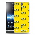 Дизайнерский пластиковый чехол для Sony Xperia S Губка Боб