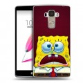 Дизайнерский пластиковый чехол для LG G4 Stylus Губка Боб