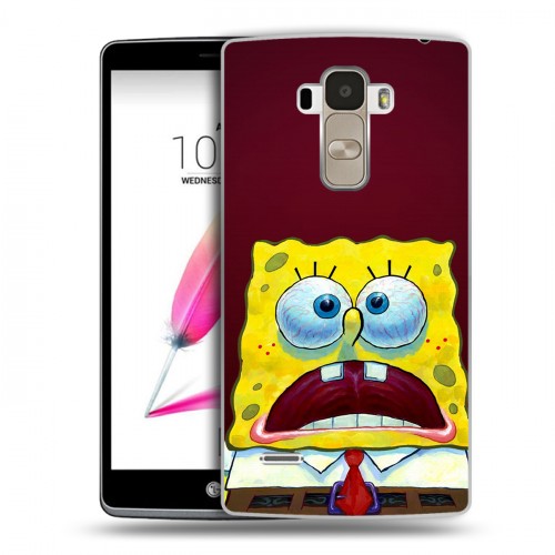 Дизайнерский пластиковый чехол для LG G4 Stylus Губка Боб