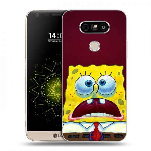 Дизайнерский пластиковый чехол для LG G5 Губка Боб