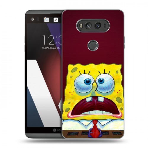 Дизайнерский пластиковый чехол для LG V20 Губка Боб